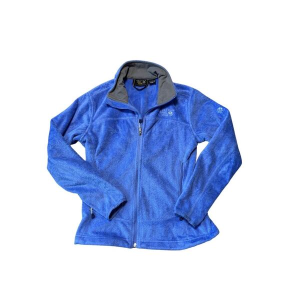 Mountain HardWear Full zip Women's Fleece Jacket; size Small; Blue; Fuzzy - Picture 1 of 9